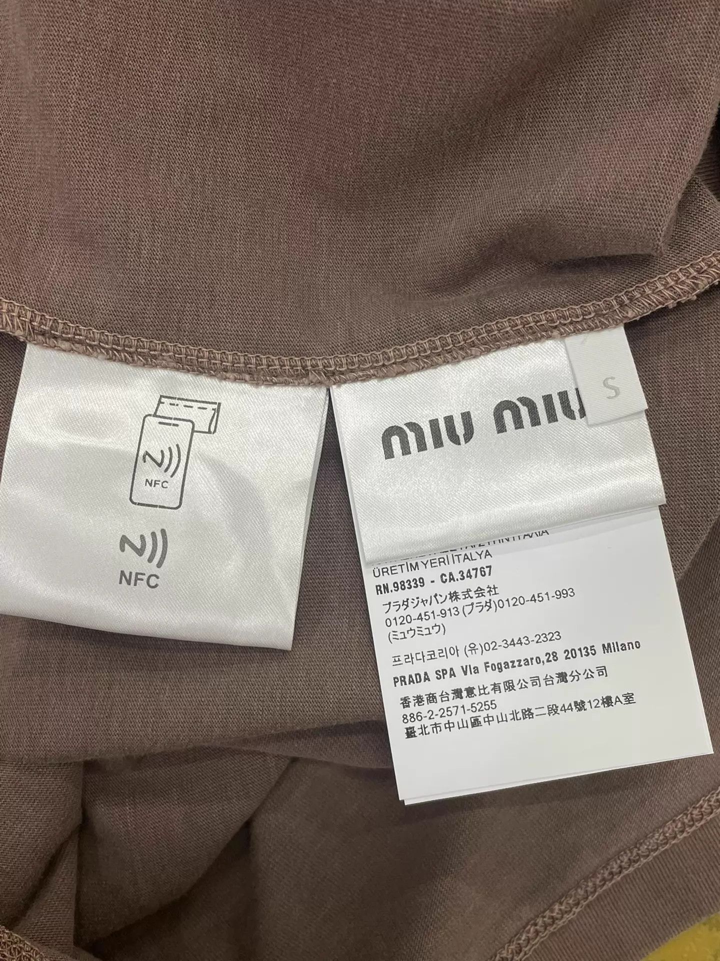 Miu Miu MIU MIU Ebony Logo Long Sleeve T-shirt S Size S / US 4 / IT 40 - 5 Thumbnail