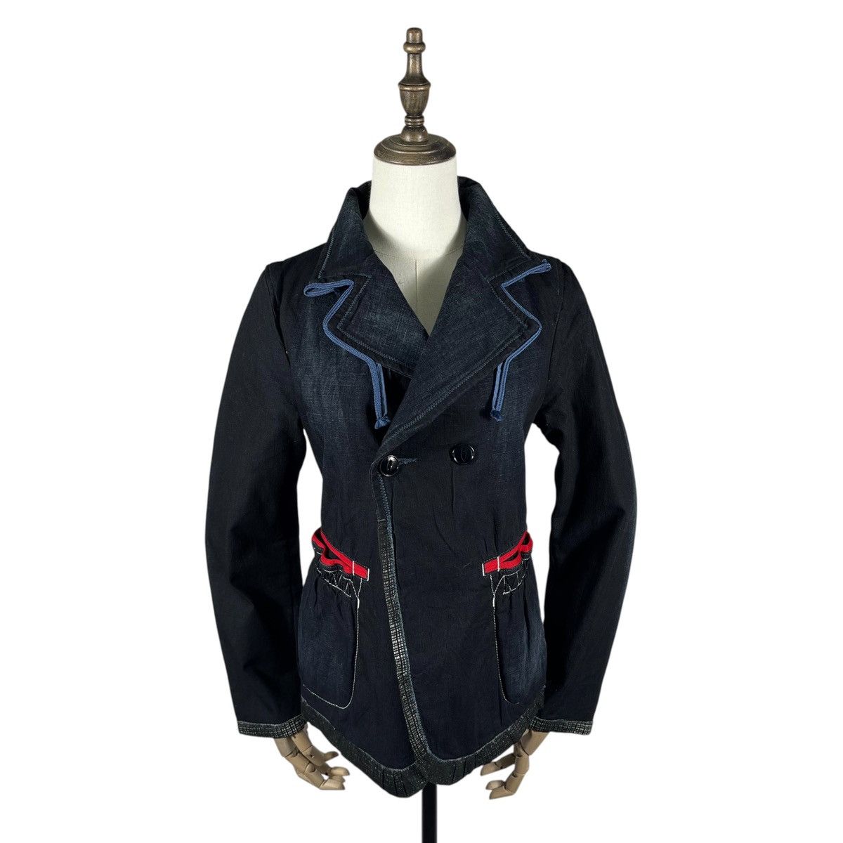 Marithe + Francois Girbaud Marithe Francois Girbaud Denim Indigo Dye Jacket Size M / US 6-8 / IT 42-44 - 1 Thumbnail