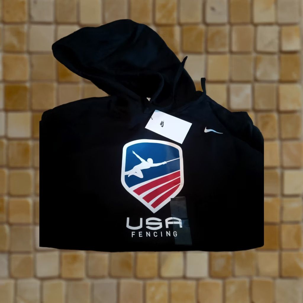 Nike Nike Mens BLUE USA FENCING Hoodie SWEATSHIRT PULLOVER SIZE L Size US L / EU 52-54 / 3 - 1 Preview