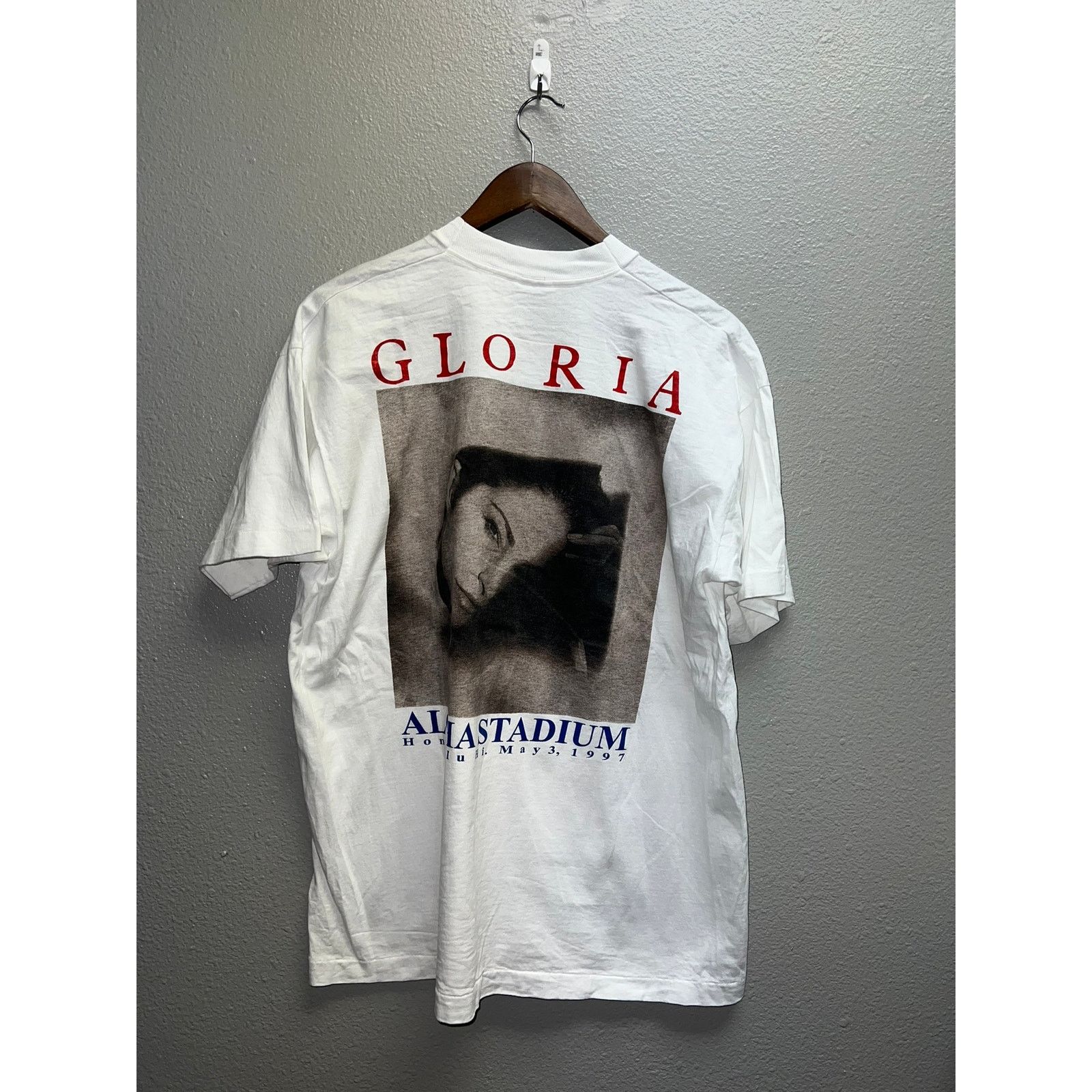 Fruit Of The Loom Vintage Gloria Estefan Shirt Aloha Stadium Hawaii Tee 90s XL Size US XL / EU 56 / 4 - 7 Thumbnail