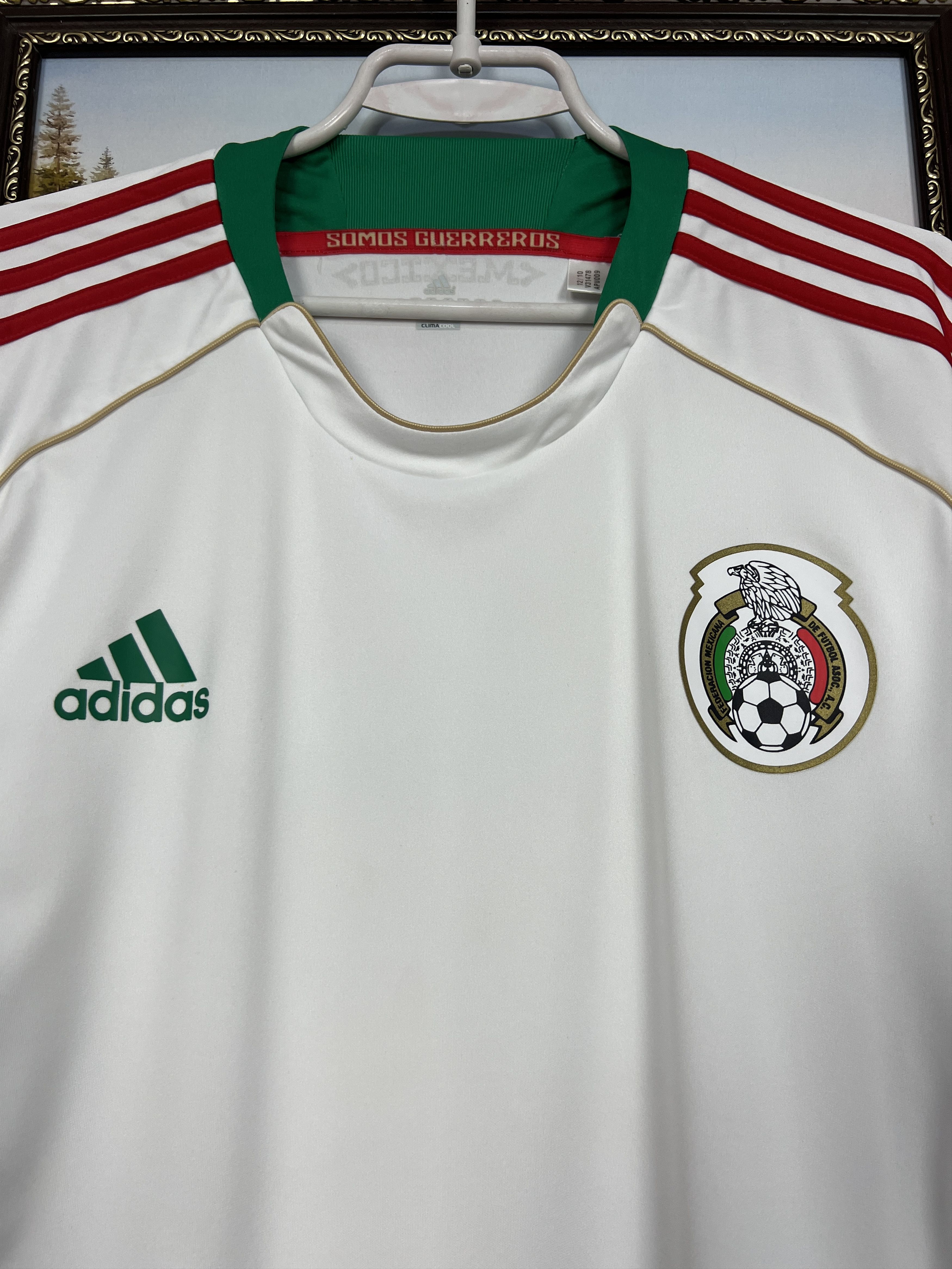 Adidas Vintage Adidas Mexico Football Train Shirt Soccer White Size US XL / EU 56 / 4 - 3 Thumbnail