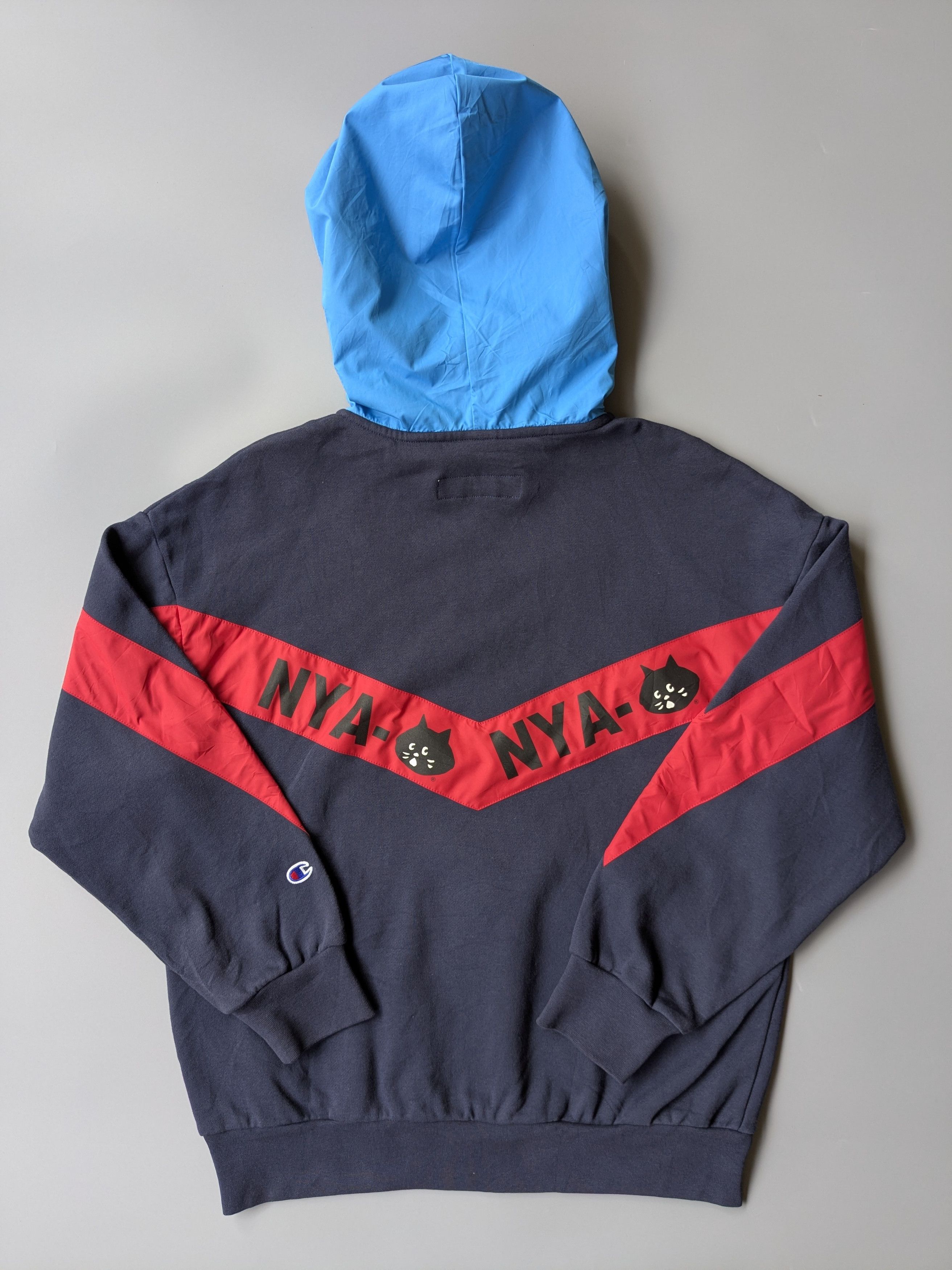 Champion × Ne-Net Champion X Ne-net Issey Miyake pullover hoodie multicolor Size L / US 10 / IT 46 - 3 Thumbnail