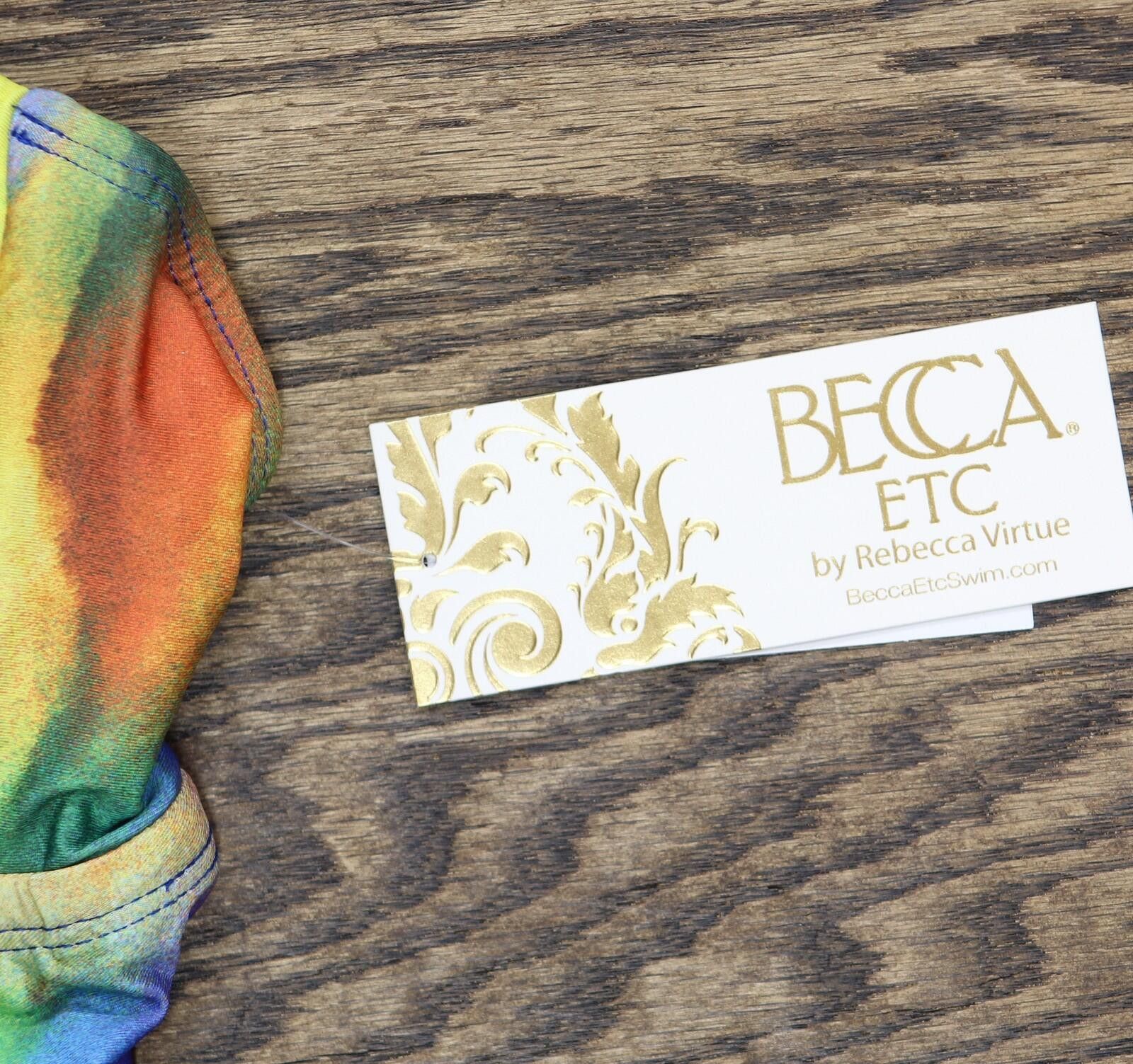 Other Nwt Becca Watercolor-print Tankini Swim Top Blue Multi 1x Size ONE SIZE - 3 Thumbnail