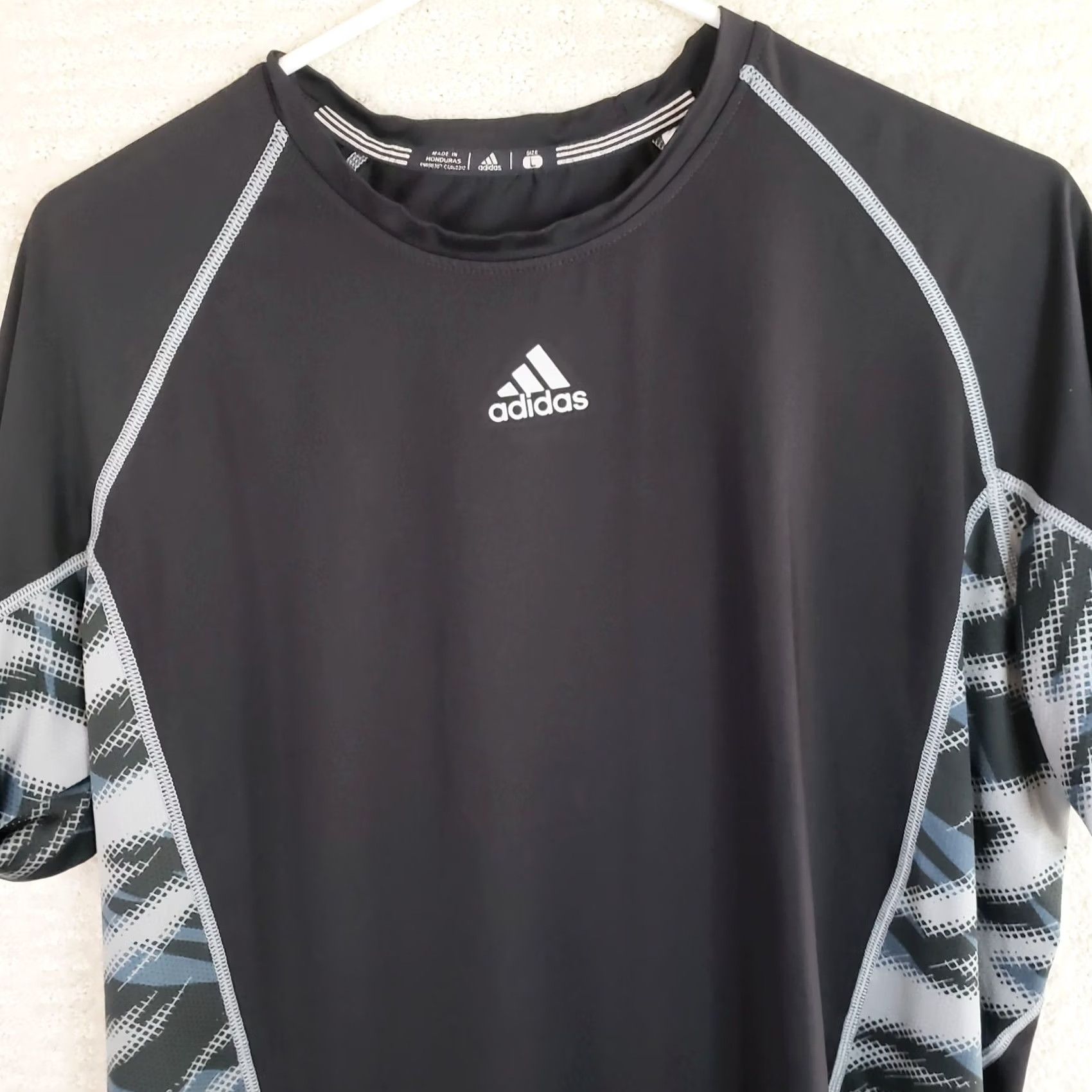 Adidas Adidas Climacool Short Sleeve T-Shirt Men’s L Black Gray Camo Performance Shirt Sportswear Activewear Gym Running Outdoor Mens L Size US L / EU 52-54 / 3 - 3 Thumbnail