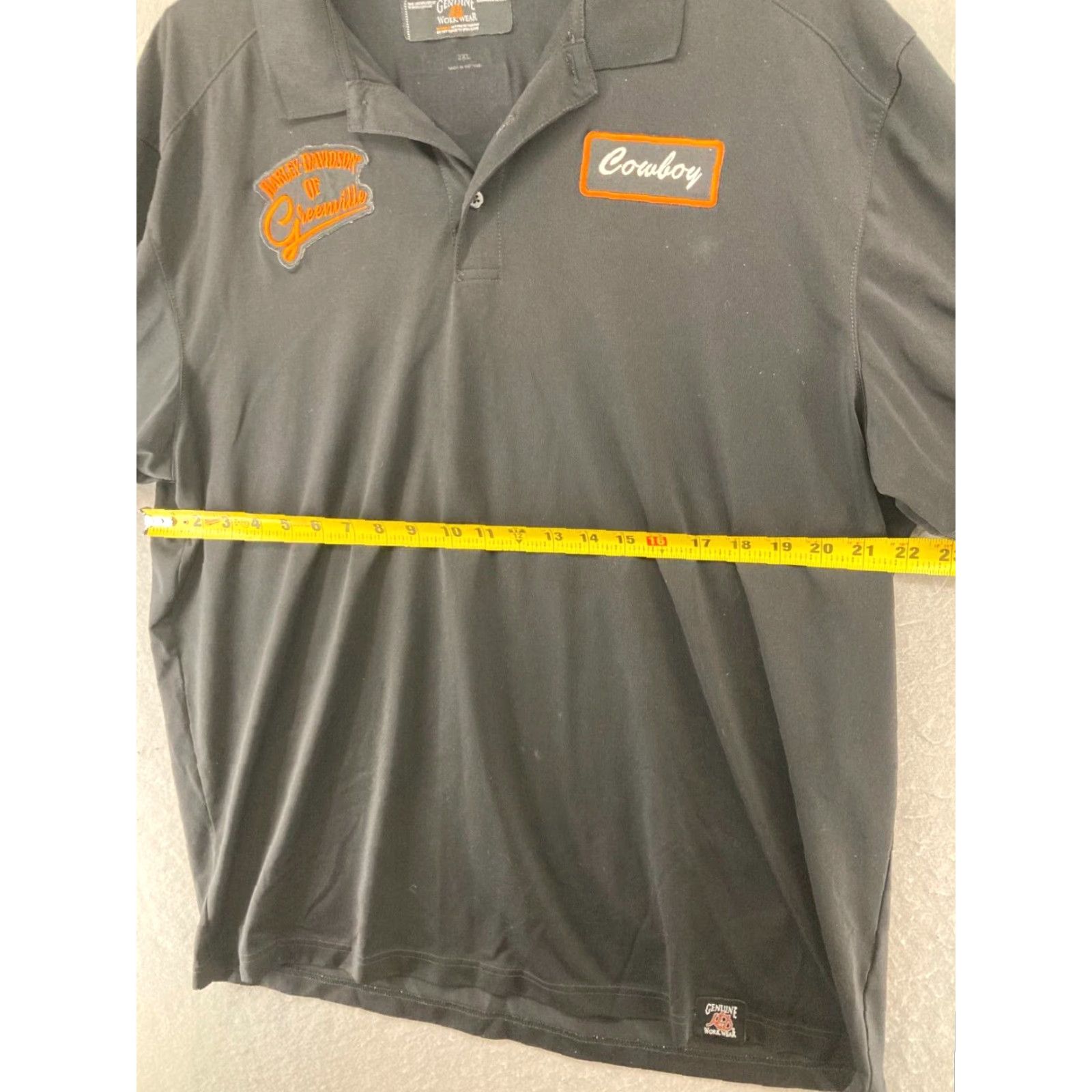 Harley Davidson VINTAGE Harley-Davidson Polo Shirt Mens 2XL Black Cowboy Workwear Polo Adult 2XL Black Harley-Davidson Cowboy 90s Mens Size US XXL / EU 58 / 5 - 2 Thumbnail