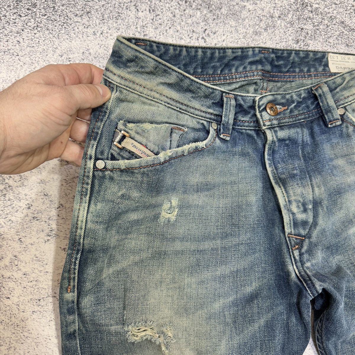 Diesel Diesel Darron Regular Slim Tapered Wash0075L 31/32 size Size US 31 - 5 Thumbnail