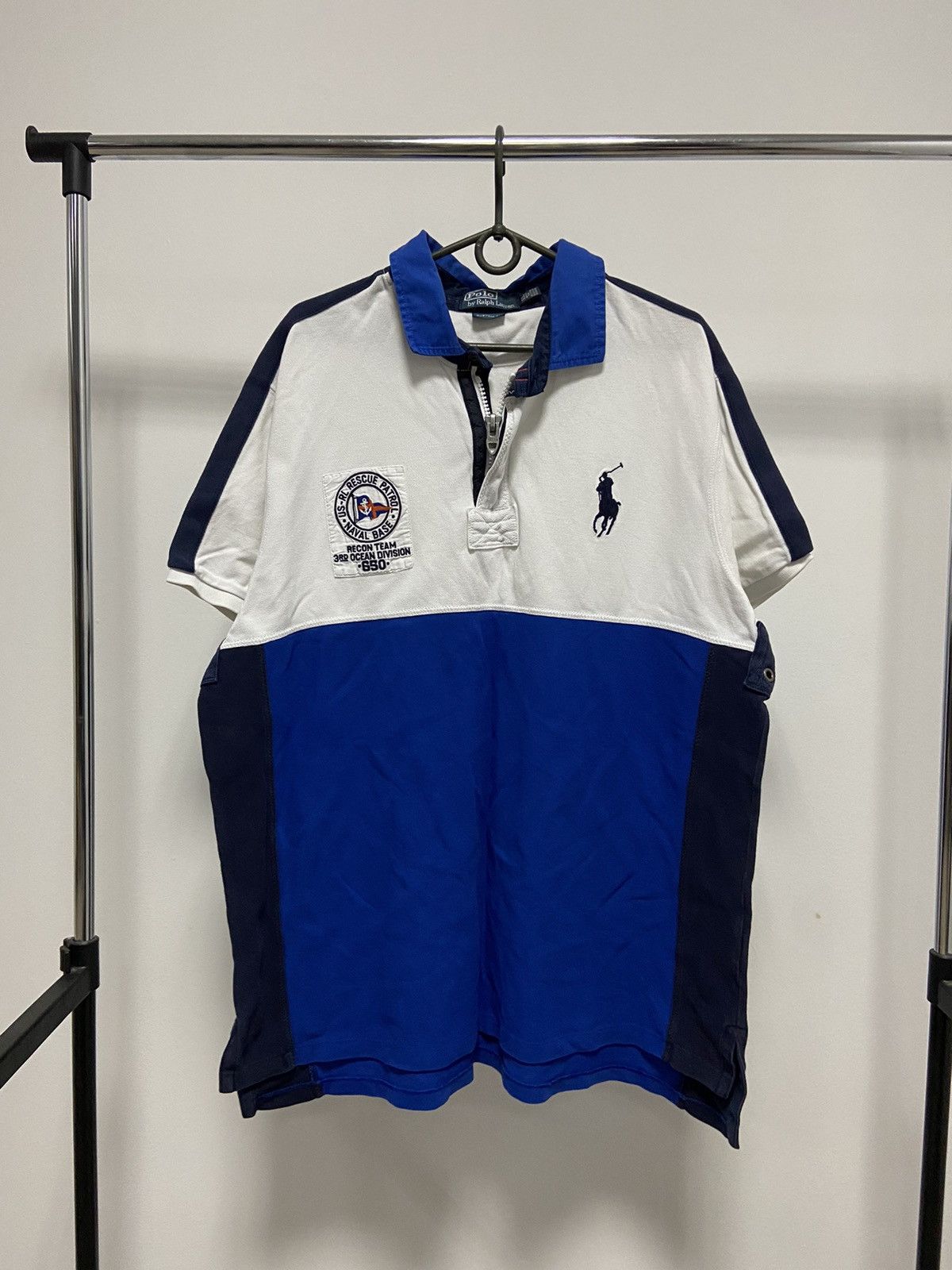 Polo Ralph Lauren Polo Ralph Lauren Vintage Zip Logo T Shirt Rescue Patrol Size US XXL / EU 58 / 5 - 1 Thumbnail