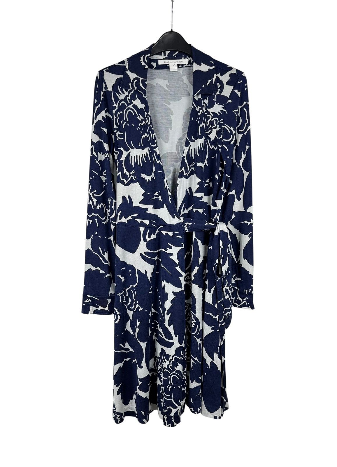 Diane von Furstenberg Diane Von Furstenberg Floral Printed Jersey Wrap Dress Silk Size M / US 6-8 / IT 42-44 - 11 Thumbnail