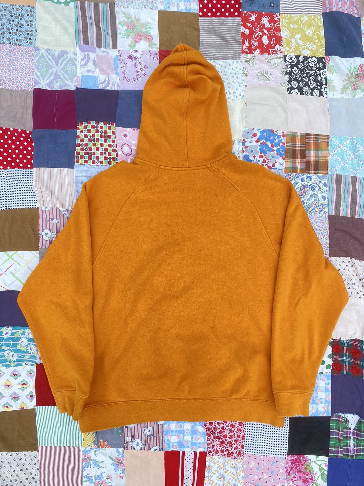 Nike × Vintage Vintage Y2k Nike Mustard Yellow Hoodie Size US L / EU 52-54 / 3 - 7 Thumbnail