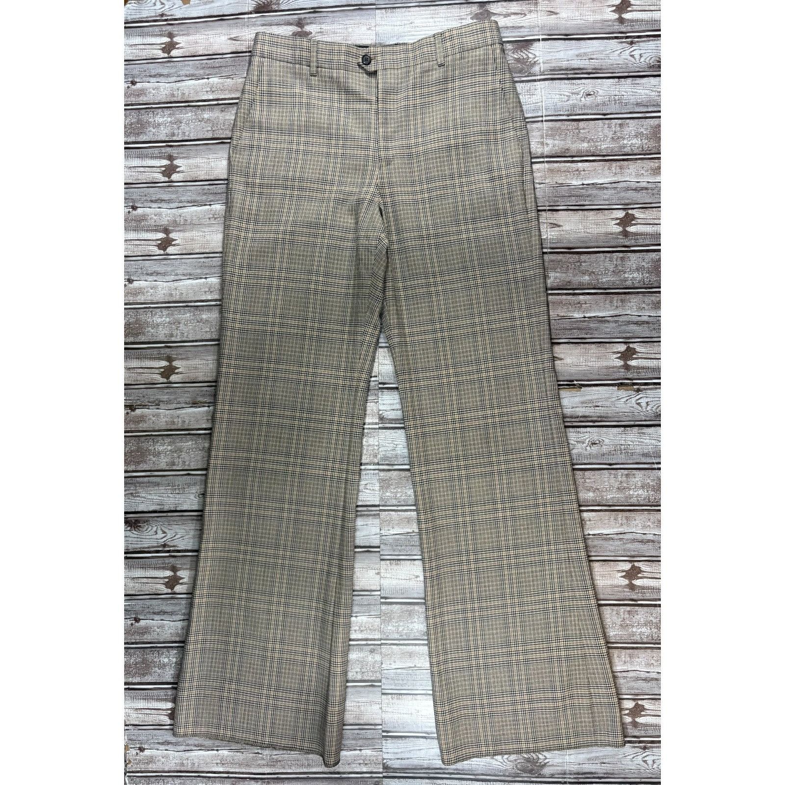 Celine Celine wool plaid wide legs pants size 48 30 US NWT Retail $ Size 30" / US 8 / IT 44 - 1 Thumbnail