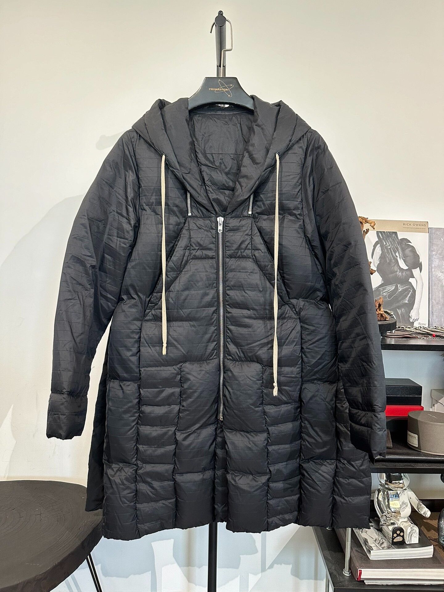 Rick Owens Rick Owens Mainline Mid-Length Hooded Cotton Jacket Size US M / EU 48-50 / 2 - 1 Thumbnail