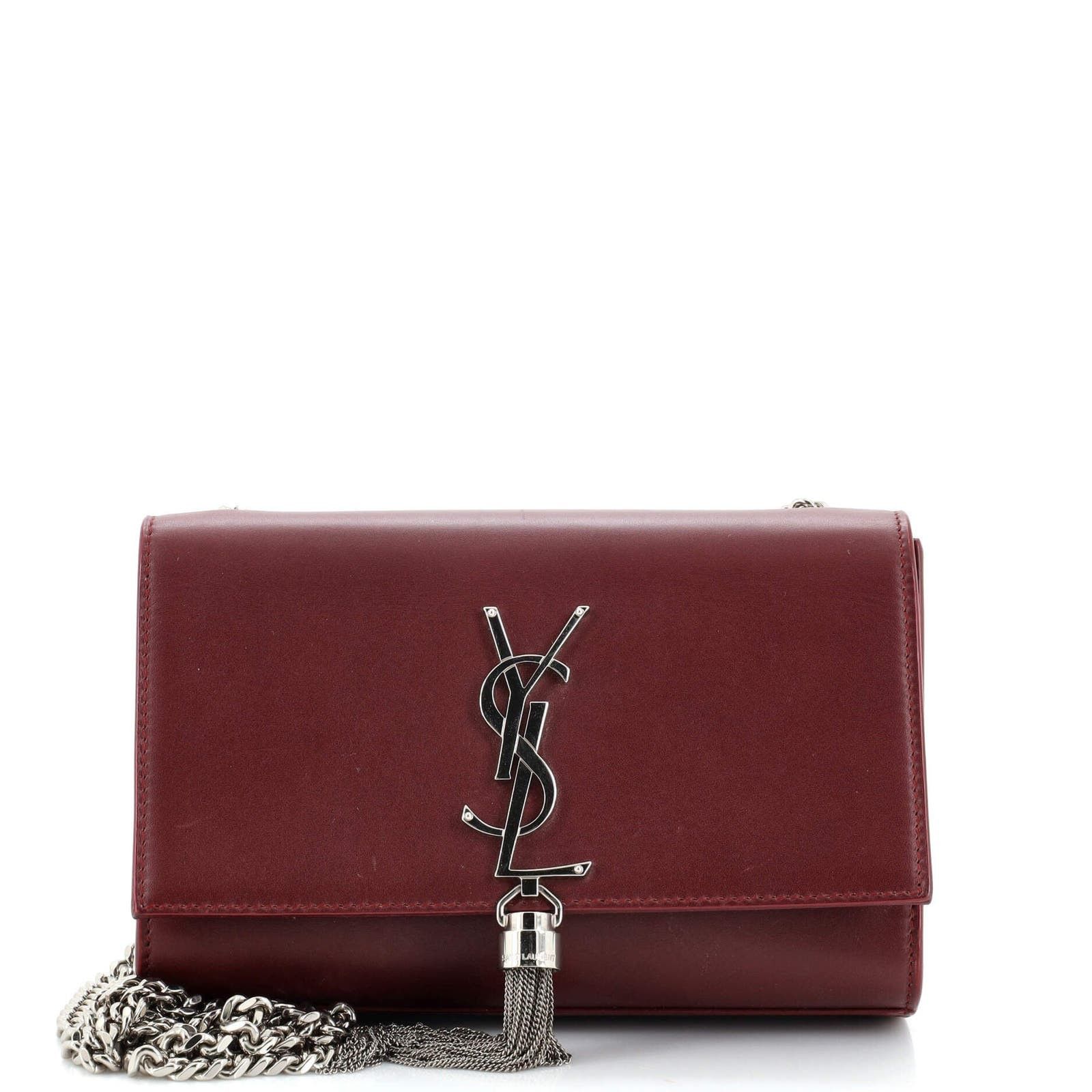 Classic Monogram Tassel Crossbody Bag Leather Small
