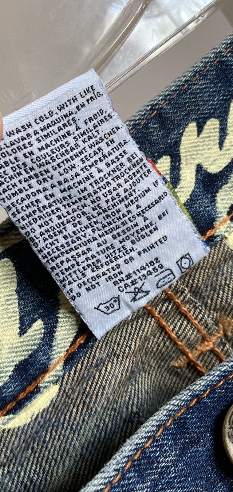 Ed Hardy by Christian Audigier Denim Jeans Big Logo Pants
