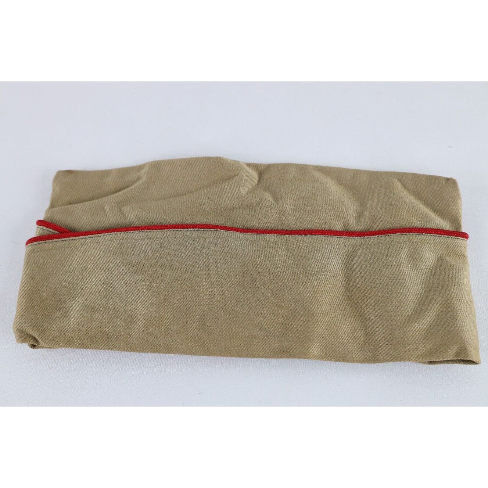 Vintage Vintage 50s 1952 Korean War Khaki M-1950 Garrison Cap Hat Size ONE SIZE - 7 Thumbnail
