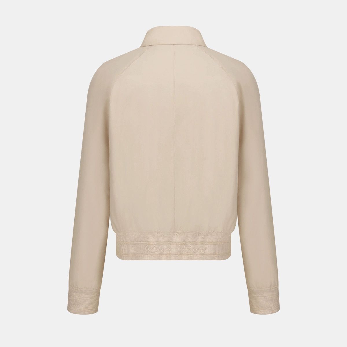 o1bcso1str0125 Tears Zipped Blouson in White