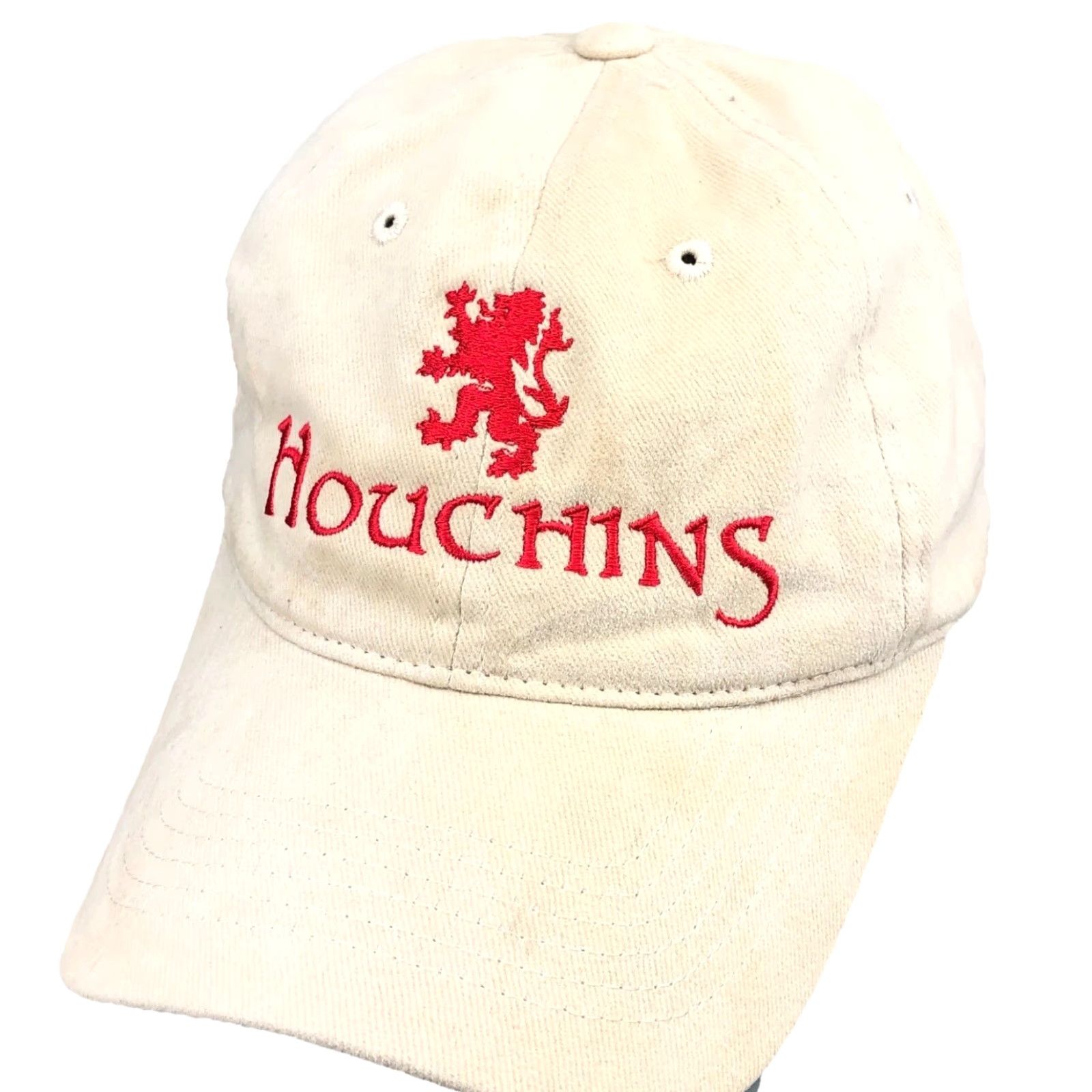 Vintage Houchins Beer Hat Cap Strap Back Tan Beige Adult Lion Dad Mens Casual Sprtsman Baseball Cap Men Beige Twill Cotton Adjustable Lightweight Vintage? Size ONE SIZE - 2 Thumbnail