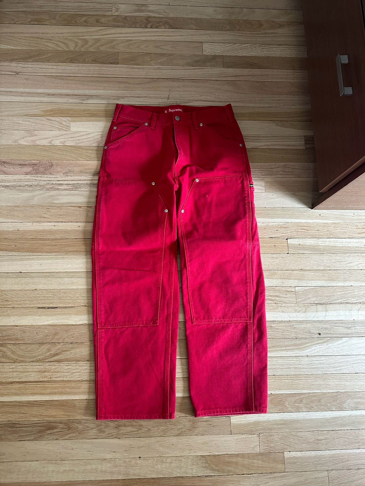 image of Supreme Carpenter Pants in Red, Men's (Size 30)