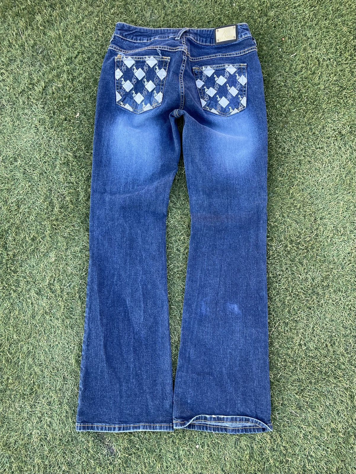 Other Vintage Y2K Baby Phat Women's Blue Jeans Size 9 Boot Cut Size 32" / US 10 / IT 46 - 8 Thumbnail
