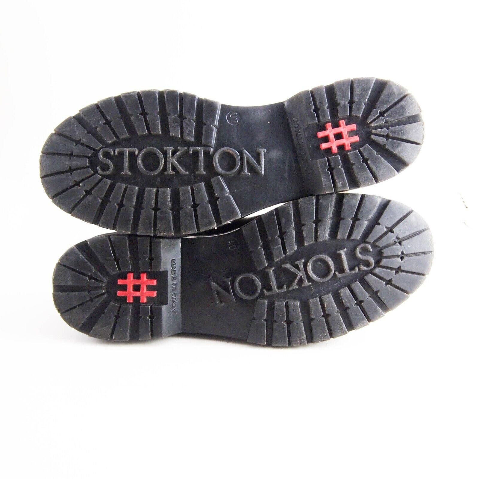 Designer Stokton Derby Studded Black Leather Womens EU 40 US 10 Size US 10 / IT 40 - 9 Thumbnail