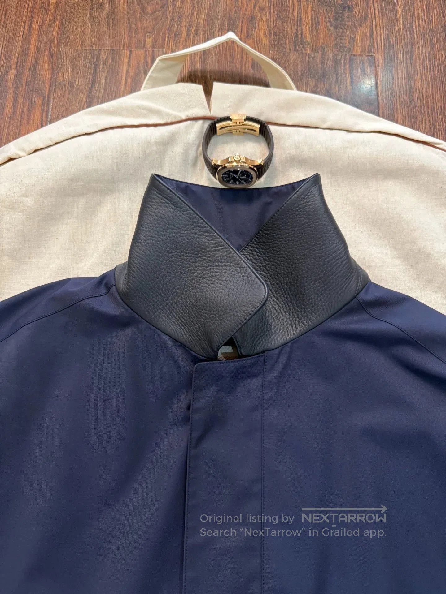 Loro Piana Blue Collared Light Jacket with Front Pockets. Size US M / EU 48-50 / 2 - 7 Thumbnail