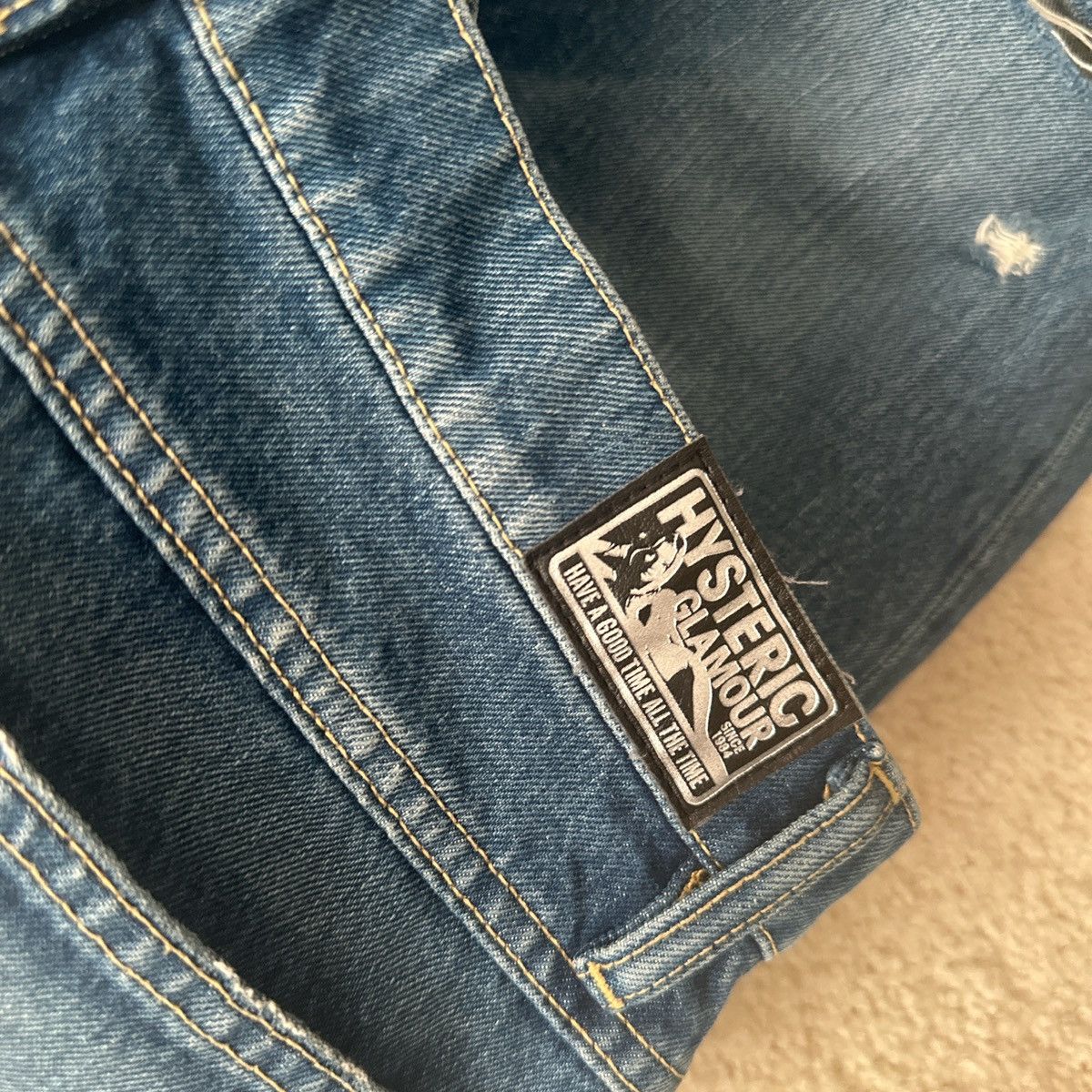 Hysteric Glamour Studded hysteric denim, 2000s Size US 28 / EU 44 - 5 Thumbnail