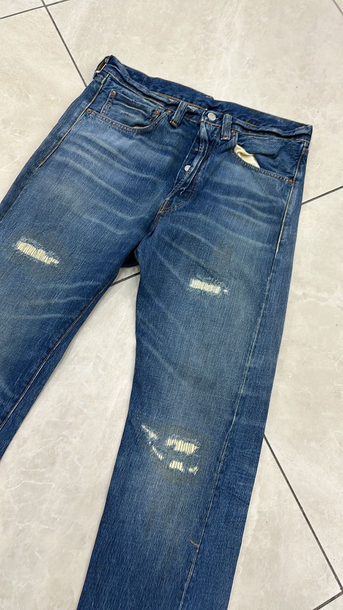 Levi's Vintage Clothing LVC Levi's Vintage Clothing 1947 501XX BigE Selvedge Jeans Size US 32 / EU 48 - 6 Thumbnail