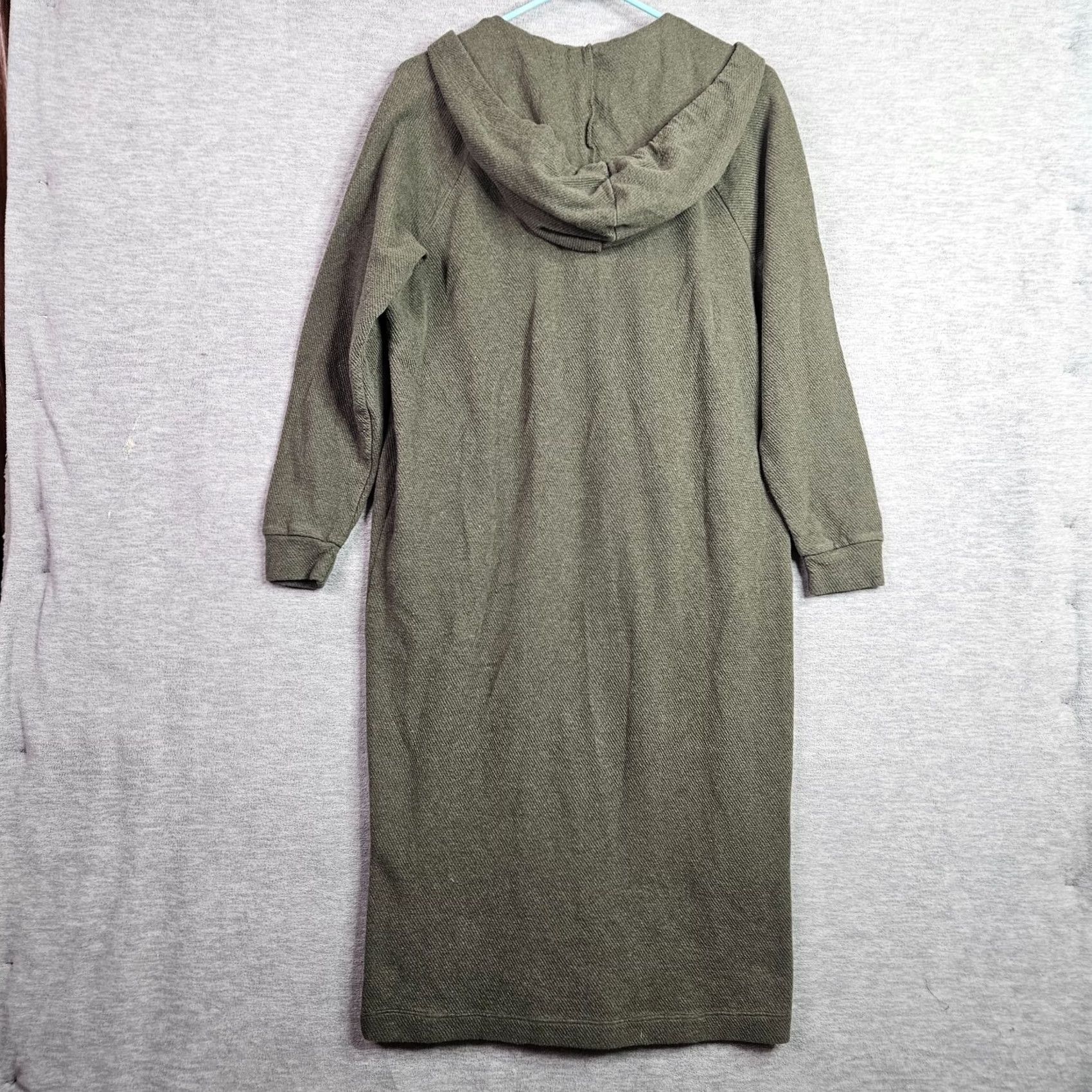 Vintage WRAP LONGON Women’s Green Cotton Sweatshirt Dress Size 6 Shirt Adult Size 6 Green All season Casual A-Line Long Sleeve Pullover Crew Neck Size M / US 6-8 / IT 42-44 - 2 Thumbnail