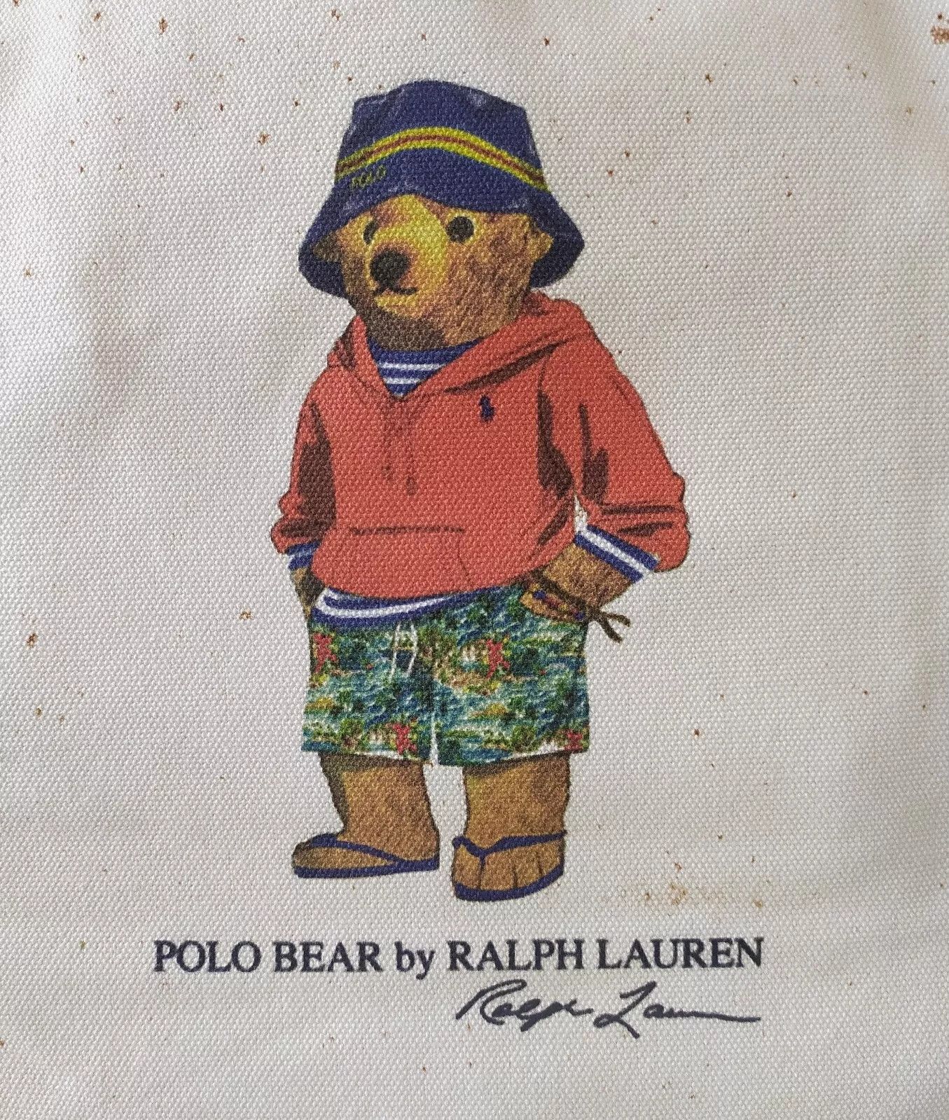 Polo Ralph Lauren Polo Ralph Lauren Polo Bear canvas tote bag IFD 8051 Size ONE SIZE - 2 Thumbnail