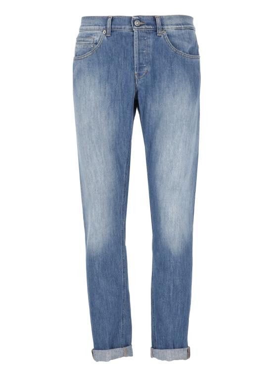 Dondup DONDUP Men Straight Pants UP232 DS0107 IL6800 Blue Size US 31 - 1 Thumbnail