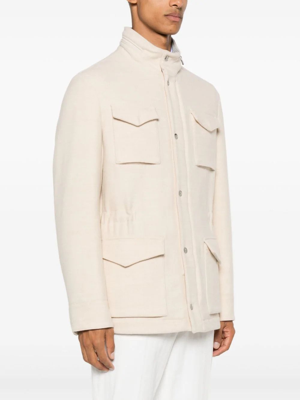 Brunello Cucinelli o1mle1024 Outerwear Jacket in Beige Size US M / EU 48-50 / 2 - 3 Thumbnail