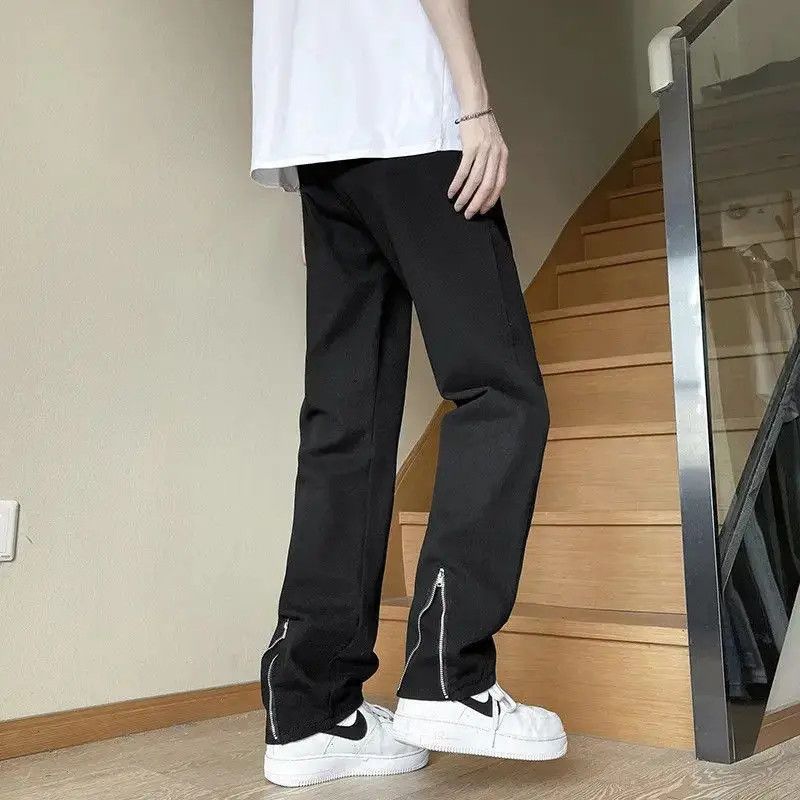Japanese Brand Retro loose zipper micro flared jeans Size US 32 / EU 48 - 5 Thumbnail