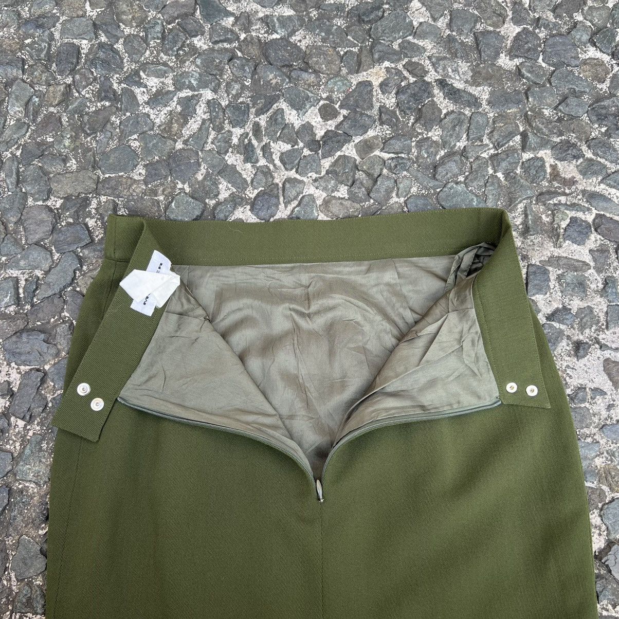 Mugler Mugler Pencil Skirt Olive Green Size 28" / US 6 / IT 42 - 6 Thumbnail