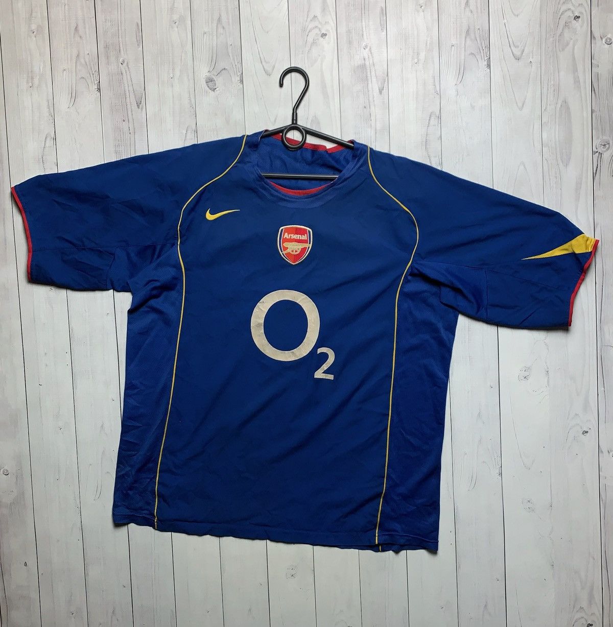 Nike × Vintage Vintage Nike Arsenal soccer jersey size L rare blue away Size US L / EU 52-54 / 3 - 1 Thumbnail