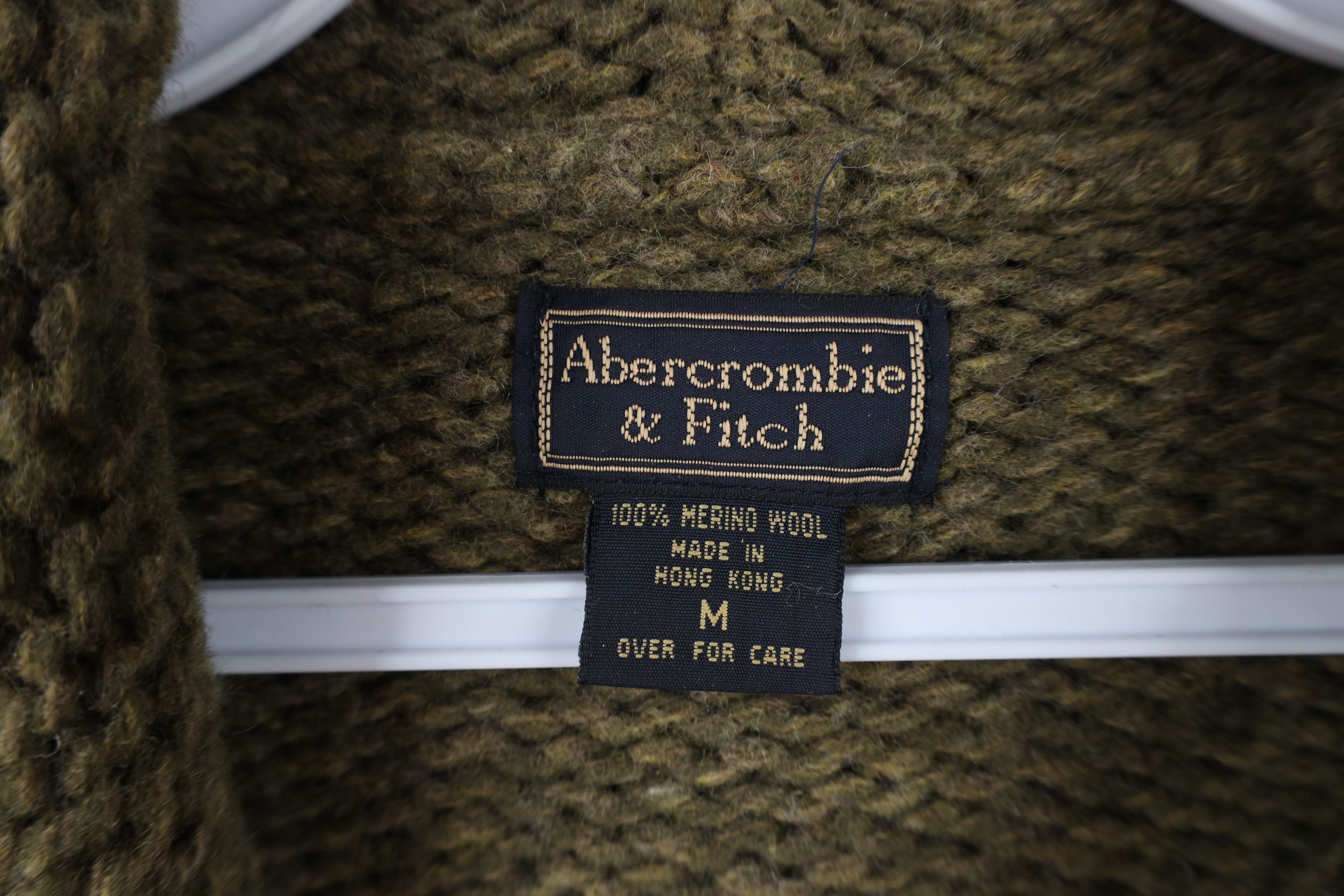 Abercrombie & Fitch × Vintage Vintage 90s Y2K Abercrombie & Fitch Merino Wool Hoodie Size M / US 6-8 / IT 42-44 - 7 Thumbnail