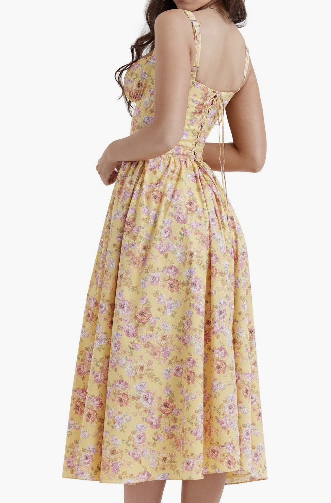 House of CB House of CB Tatiana Butter Print Midi Sundress Size M / US 6-8 / IT 42-44 - 2 Thumbnail