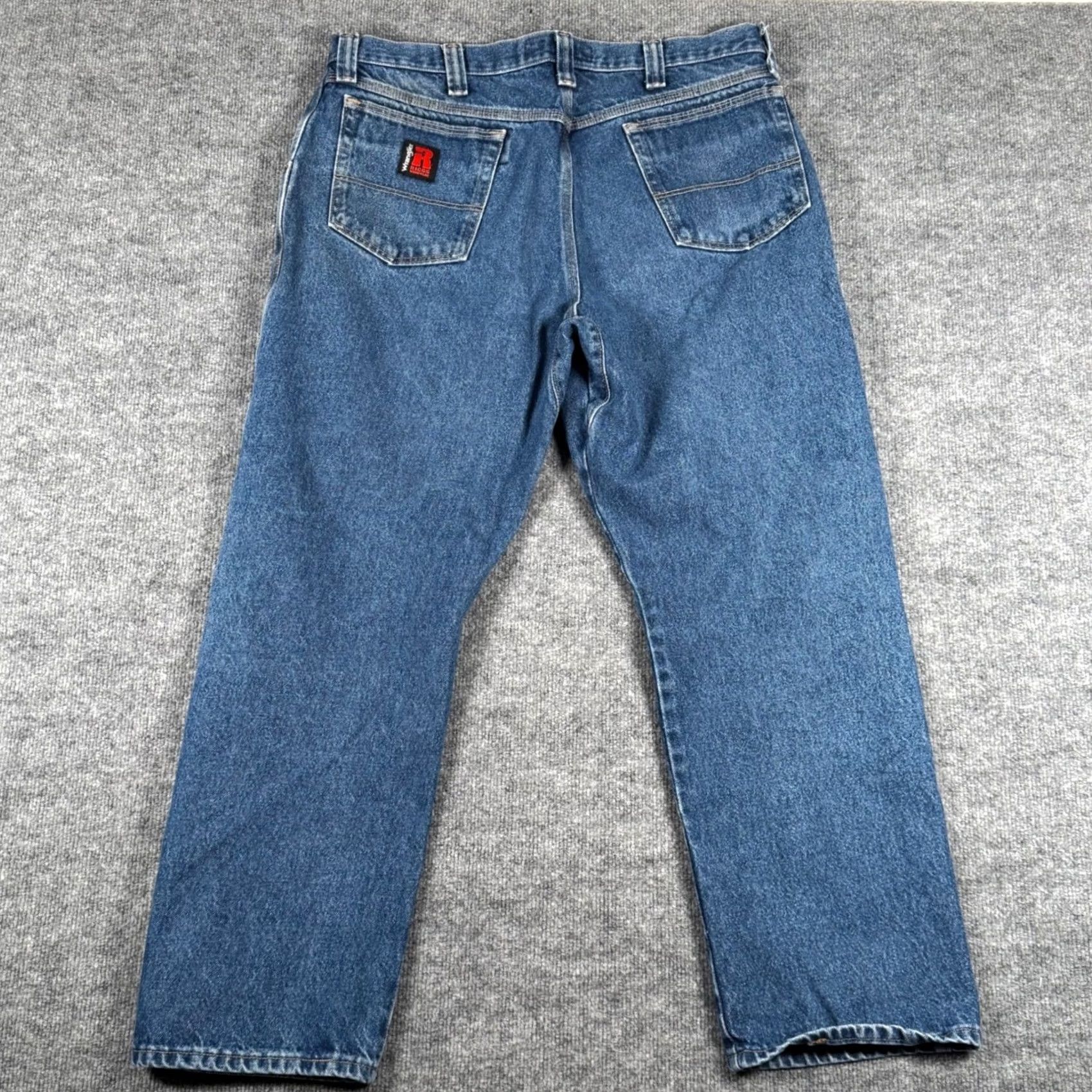 Wrangler VINTAGE Wrangler RIGGS Workwear Carpenter Jeans 38x29 Denim Blue Mens Jeans Straight 5-Pocket Medium Wash Outdoor Workwear Riggs Size US 38 / EU 54 - 4 Thumbnail
