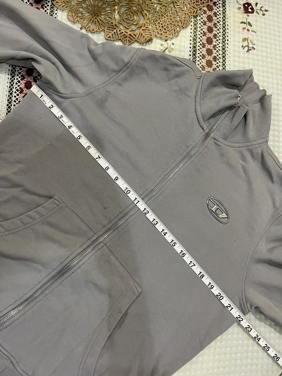 Diesel Diesel full-zip jacket with a high collar and front pockets Size US M / EU 48-50 / 2 - 14 Thumbnail