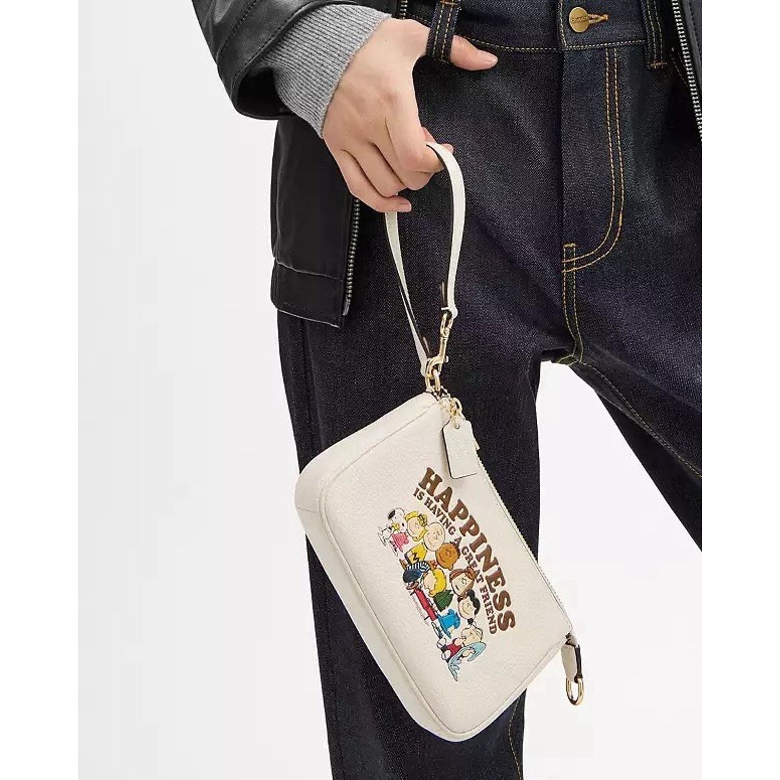 Coach NWT Coach X Peanuts Nolita 19 CBM76 Gold/Chalk Multi Size ONE SIZE - 10 Thumbnail