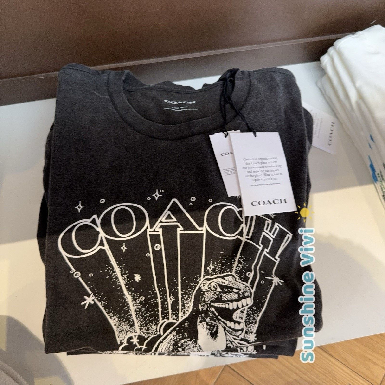 Coach NWT COACH Men T-Rex Relaxed T-Shirt Black CY573 large Size US L / EU 52-54 / 3 - 1 Thumbnail