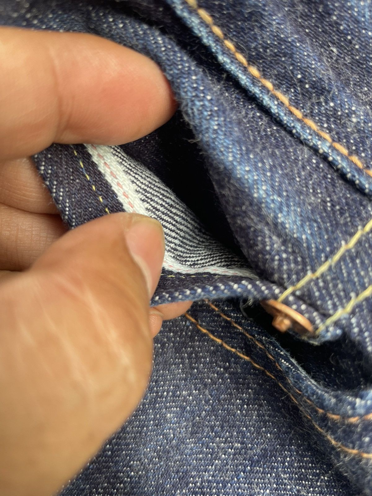 The Flat Head R.J.Blues Selvedge Denim Size US 27 - 20 Thumbnail