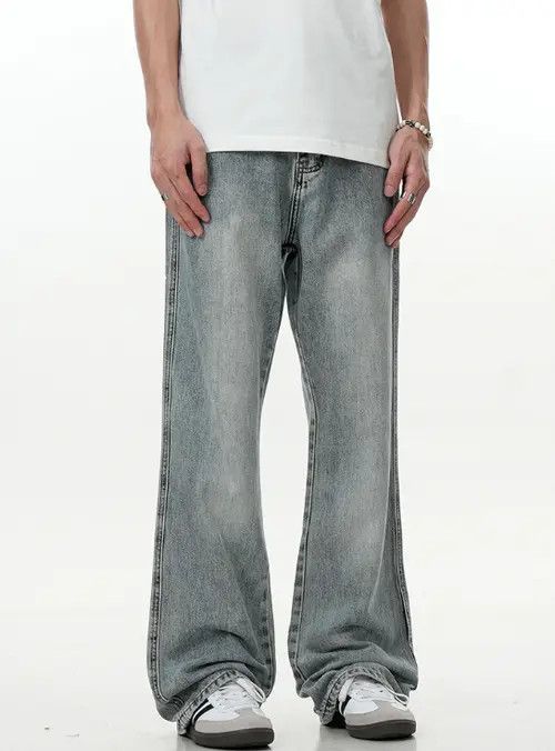 Japanese Brand × Jean Pants American high street retro washed bootcut jeans Size US 32 / EU 48 - 3 Thumbnail