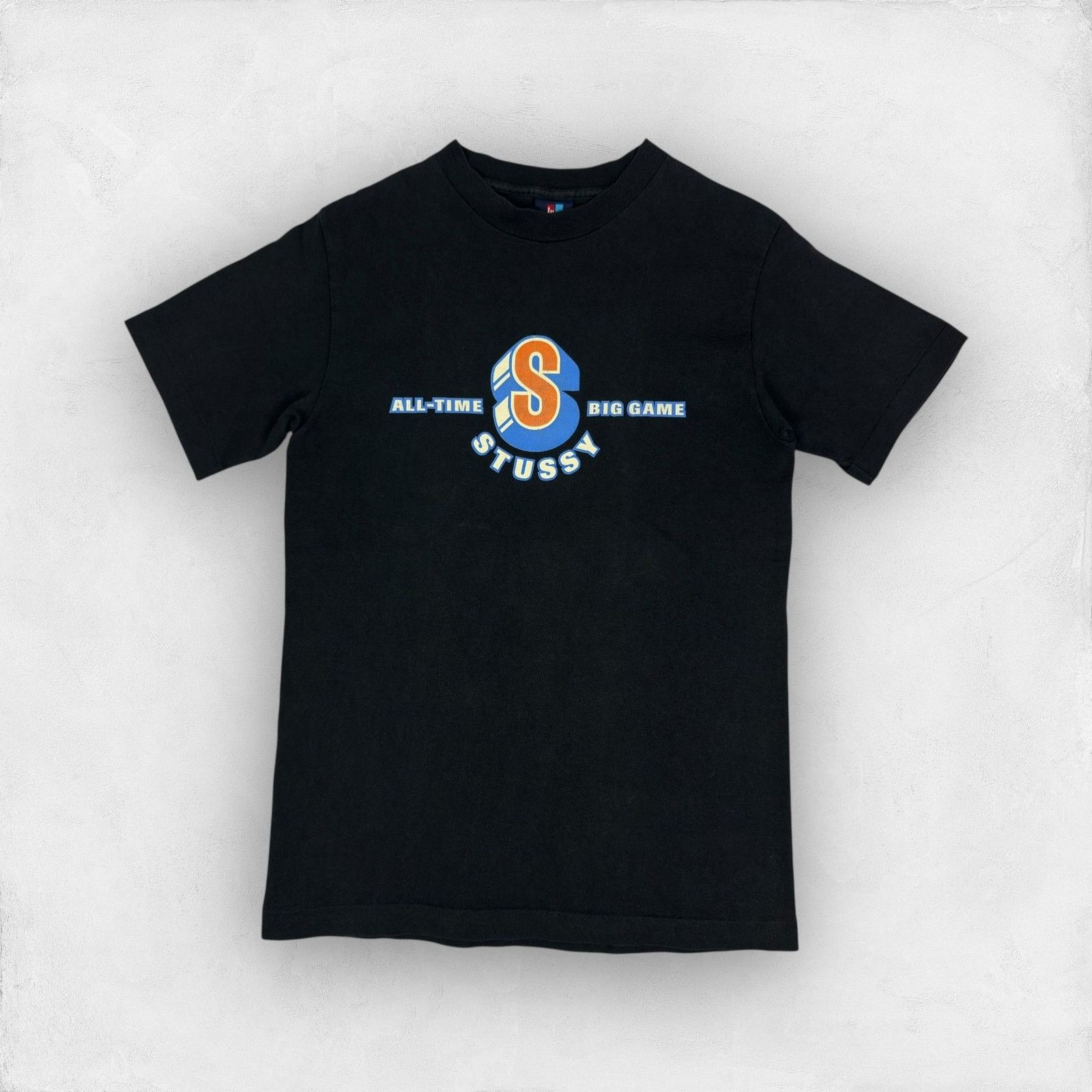 Stussy Stussy Men Black Cotton All Time Big Game Pullover T-Shirt S Size US S / EU 44-46 / 1 - 1 Thumbnail