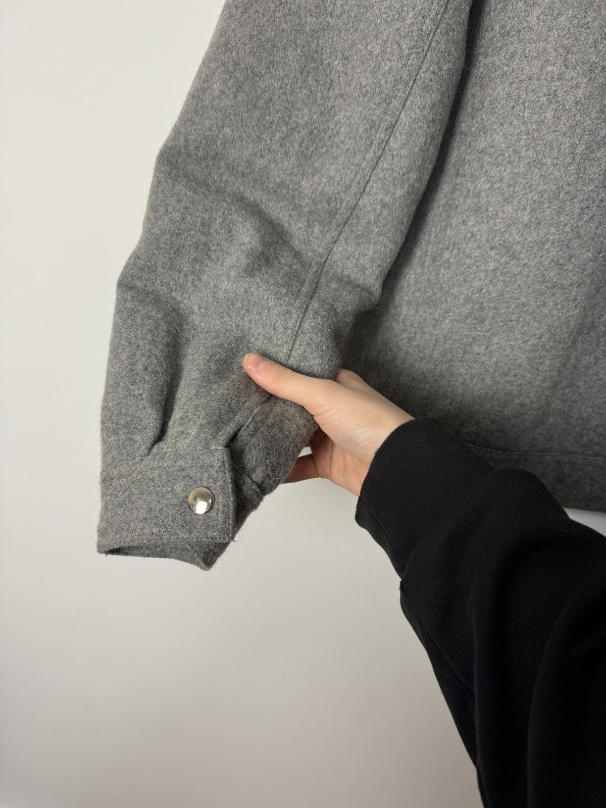 Daily Paper Daily Paper Vintage Grey Wool Trucker Jacket Basic Stlye Size US L / EU 52-54 / 3 - 10 Thumbnail