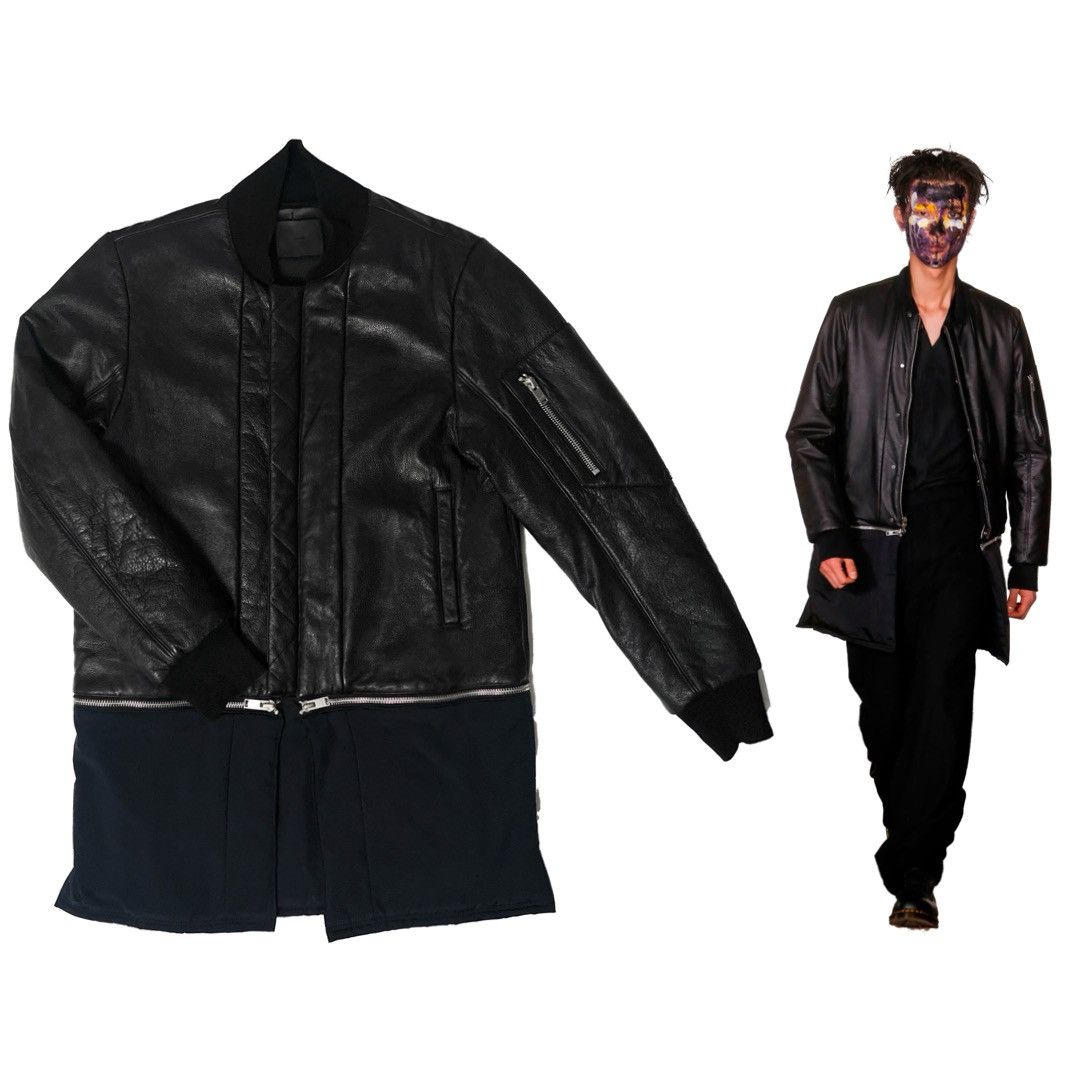 FULL GRAINED LEATHER JACKET RUNWAY PIECE
