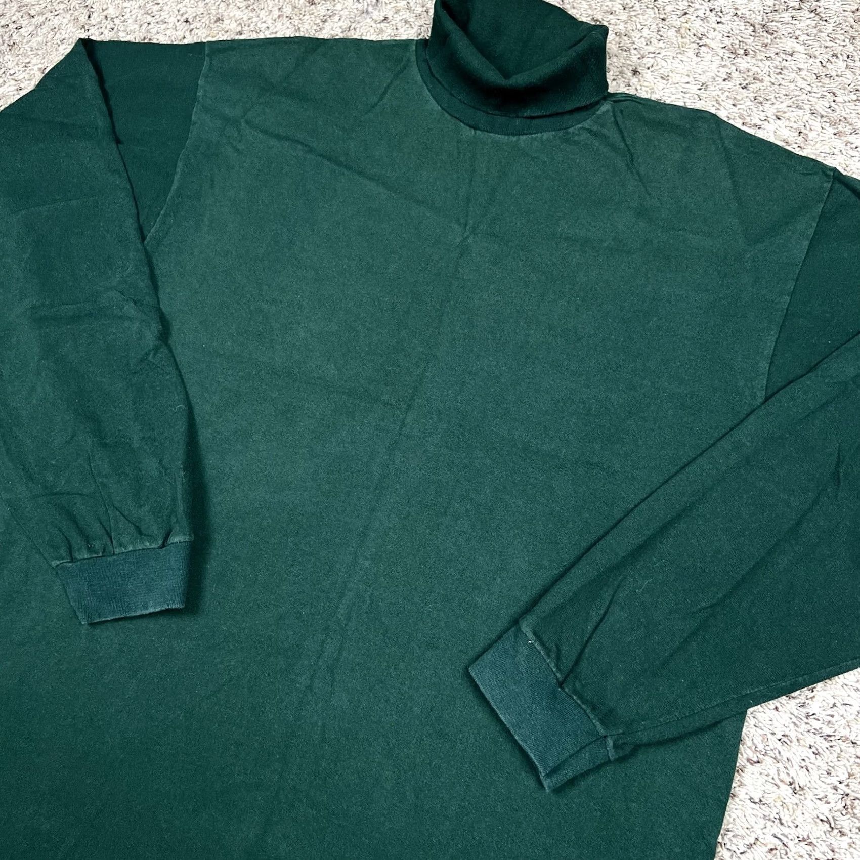 Vintage VINTAGE Northwest Territory Turtleneck Men Large Green 100% Cotton 90s Stretch Fit USA Shirt Men Size US L / EU 52-54 / 3 - 4 Thumbnail