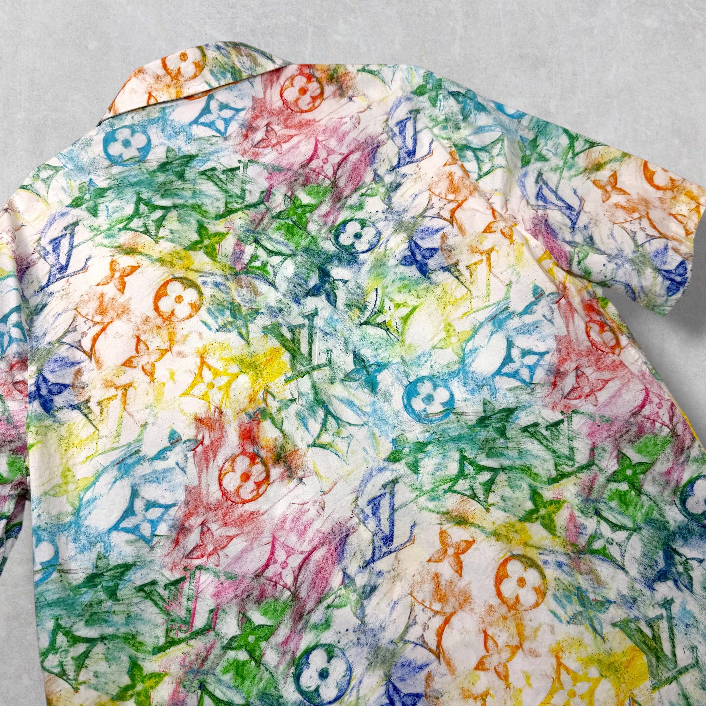 Louis Vuitton Louis Vuitton Multicolor Pastel Monogram Shirt XL Size US XL / EU 56 / 4 - 4 Thumbnail