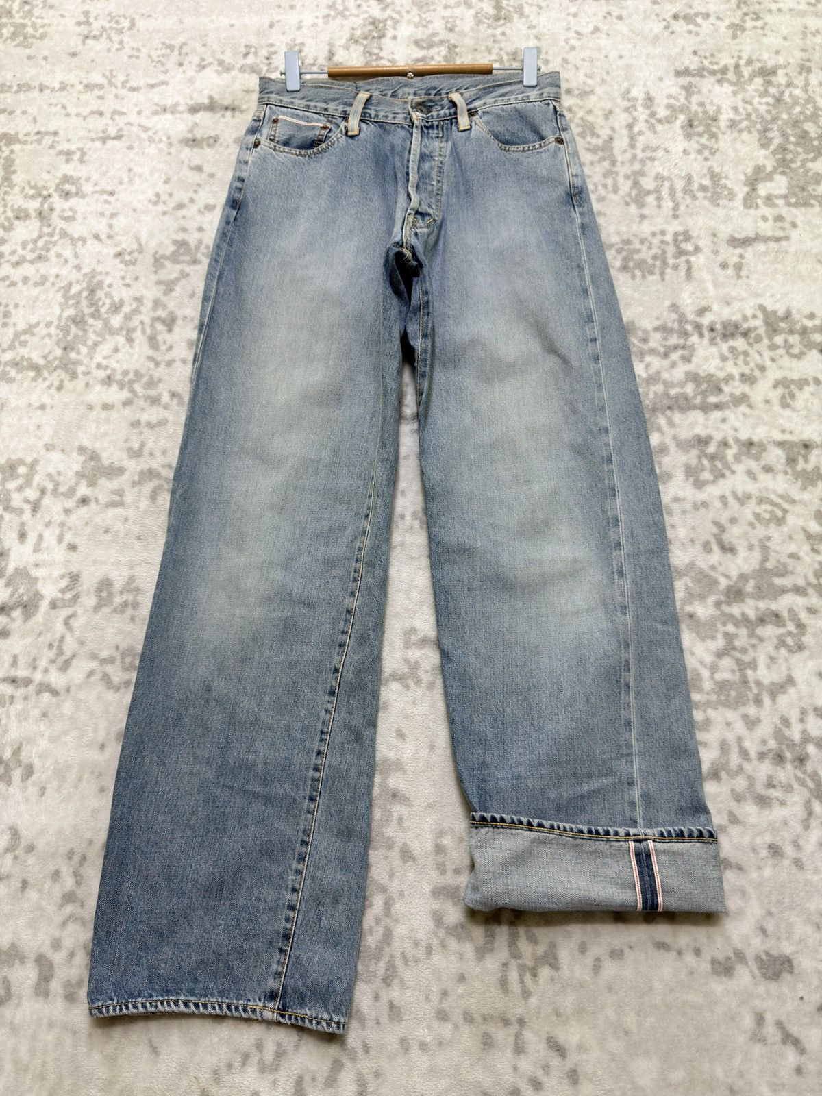 Japanese Brand Vintage Cracker Jack Selvedge Light Washed Denim Jeans Size US 28 / EU 44 - 1 Thumbnail