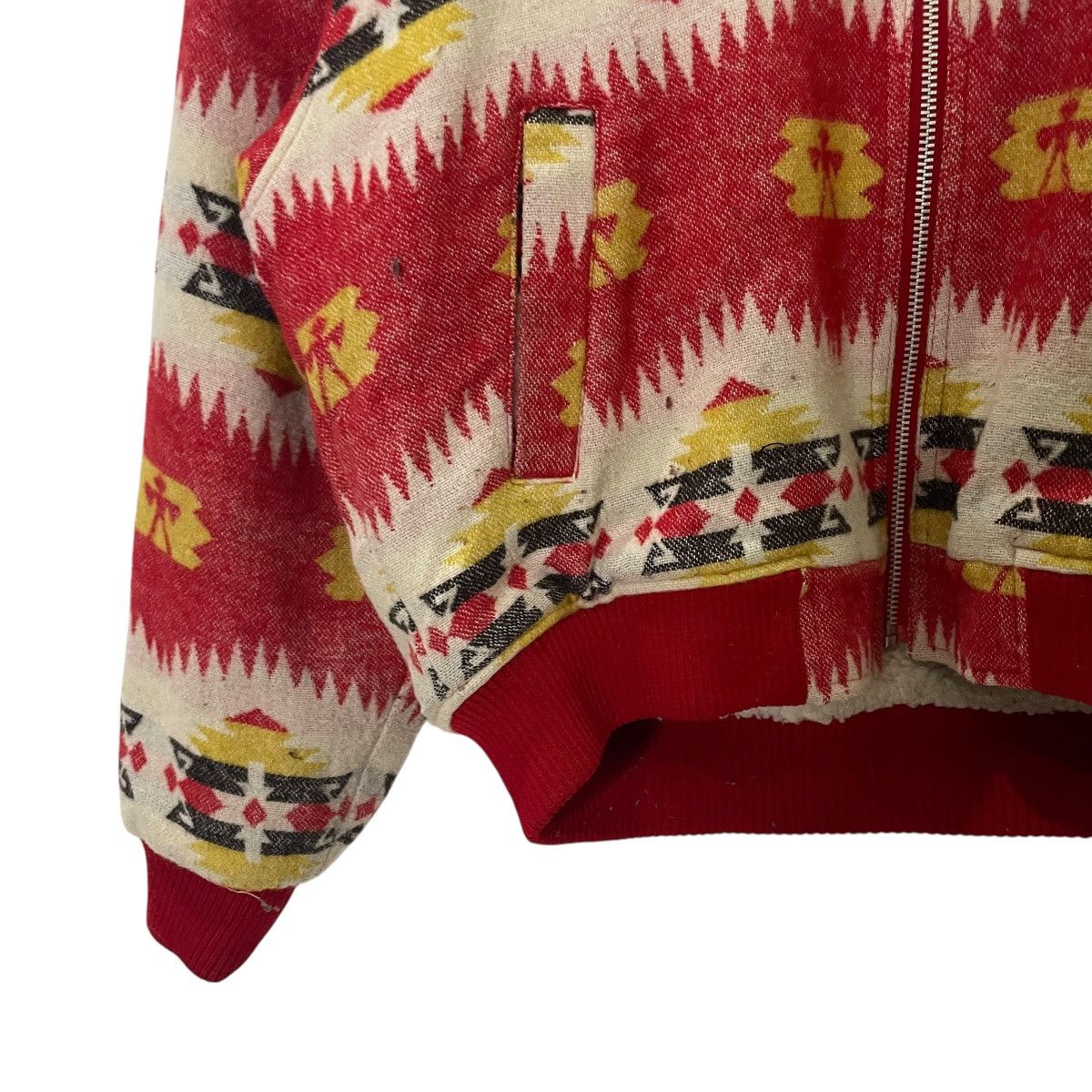 Bullhead Denim Co. Vintage Bullhead Aztex Navajo Fleece Jacket Size US L / EU 52-54 / 3 - 4 Thumbnail