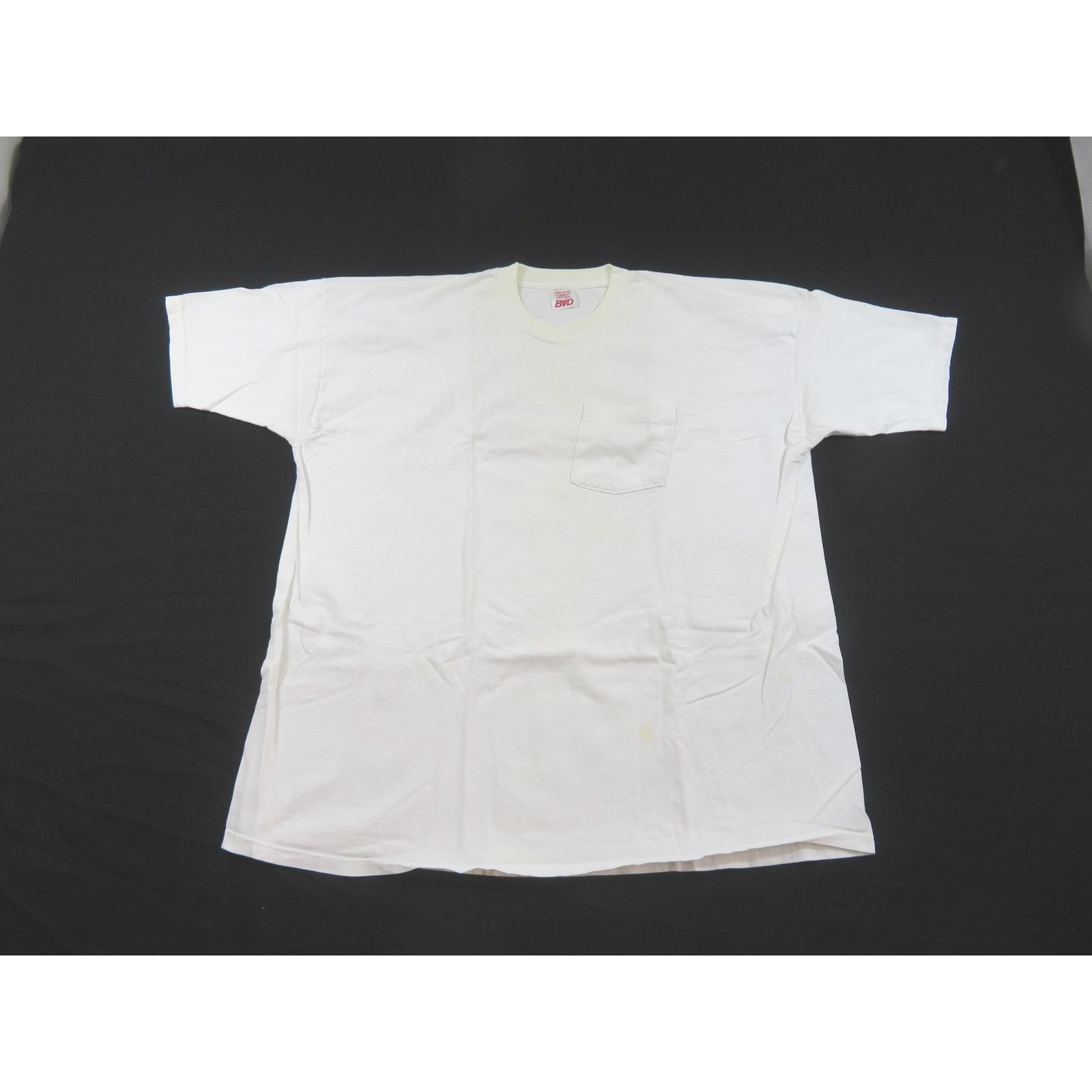 Other BVD Pocket T-Shirt, Plain Blank, White Sz 3XL 1990s Size US XXL / EU 58 / 5 - 1 Thumbnail