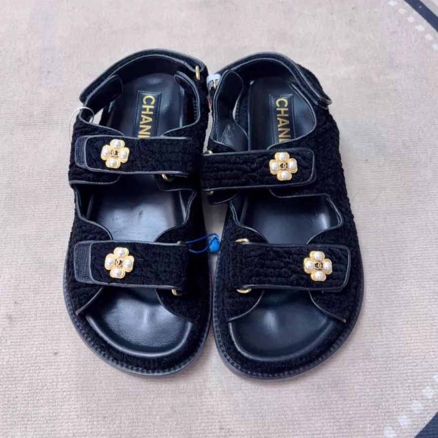 Chanel Chanel 95 New Slipper Black 36 Size US 5.5 / IT 35.5 - 2 Thumbnail